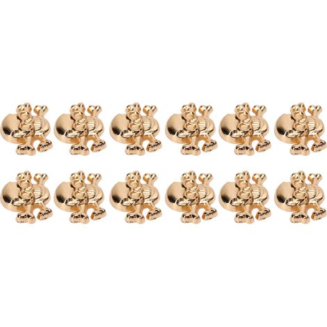 50 Ensembles de Rivets Tête de Mort Gothique pour Accessoires de Mode DIY en Cuir Doré (1/5)