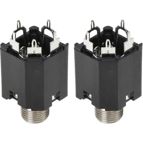 Connecteur Audio Microphone 5 Broches, Câble Prise Jack Micro avec Interface - Lot de 2 Pièces (1/4)