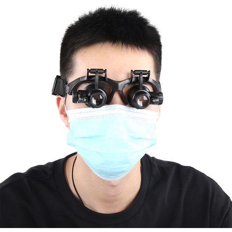 Loupe de réparation avec éclairage LED pour grossissement x10/15/20/25 (1/5)