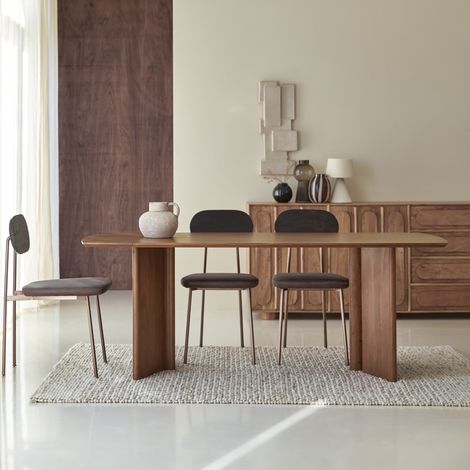 Tikamoon Suzanne Table à manger en acacia H 75 cm × L 200 cm × P 90 cm (1/5)