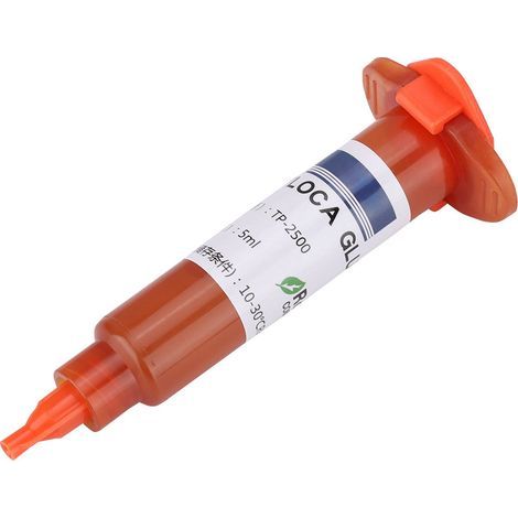 Colle UV TP-2500 LOCA liquide pour la réparation des lentilles en verre LCD des téléphones iPhone et Samsung (10 ml) (1/5)