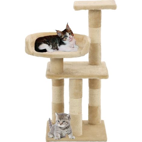 Maison Exclusive - Albero per Gatti con Tiragraffi in Sisal 65 cm Beige