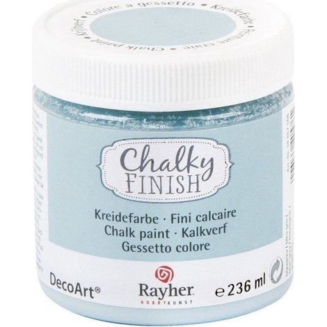 Peinture craie Chalky Pour Matériau poreux 236 ml Bleu gris (1/2)