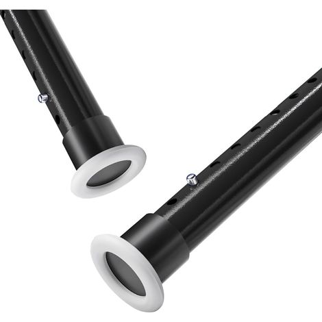 Tringle Rideau Extensible Sans Percage,Barre Extensible Sans Perçage,Tringle à Rideau Pour Fenêtres De 260 à 310 Cm, Noire Mate, Diamètre 32 Mm,Pour Rideaux, Douche, Les Portes Et Les Placards (1/5)