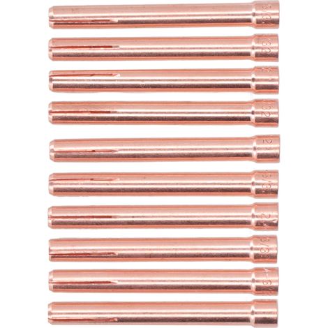 Lot de 10 pinces de serrage TIG 3/32 po 10N24 2,4 mm, de rechange pour torches de soudage WP17, 18 et 26 (1/5)