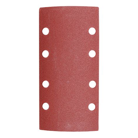 TIMCO 1/3 Sanding Sheets 120 Grit Red Punched - 93 x 185mm