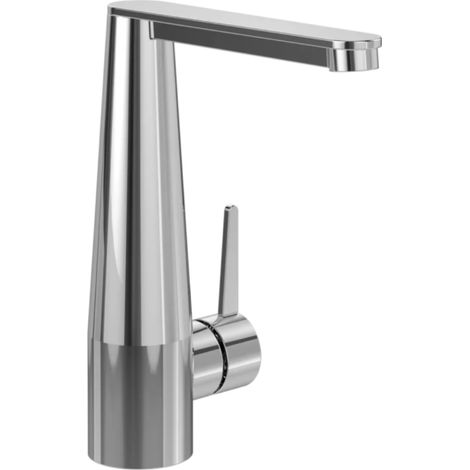 Mitigeur lavabo VILLEROY ET BOCH Conum ouverture côté avec vidage Push Open Chrome (1/5)