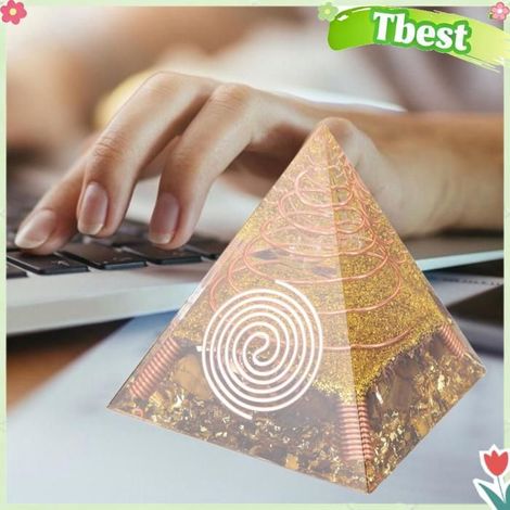 Tbest ornement de pyramide Pyramide d'énergie Positive de 6cm, ornement de table, générateur d'énergie pour réduire le deco table (1/5)