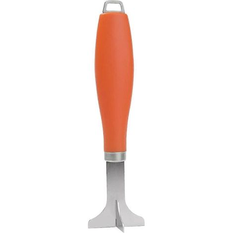 Presse-purée en acier inoxydable, hachoir à viande, presse-hamburgers, presse-bœufs, orange, antidérapant (1/5)