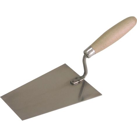Maurerwerkzeug mega trapezoidal trowel Edelstahl Holz