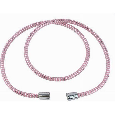 TRADE SHOP - Tubo Laccio Flessibile Doccia 2metri Laccio Pvc Rivestimento Rosa Ricambio 87295 - (1/2)
