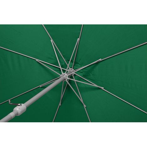 Marktschirm Ø 300cm grün Aluminium/Textil