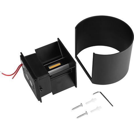 Lampe Murale Arrière-Plan COB LED - 7 W - Double Tête - Forme Ovale - Noir - Pour Intérieur - 1 Pièce (1/5)