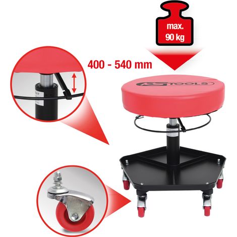 KS Tools 500.8030 Fahrbarer Hocker (L x B) 370 mm x 370 mm (1/5)