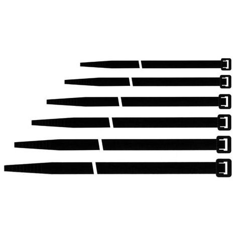 Fascette per Cablaggio Nere in Nylon 200x3,5 mm Cf. 100 Pz Maurer
