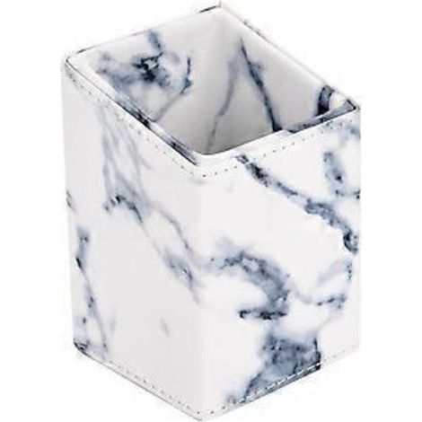 Boîte de rangement portable pour pinceaux de maquillage marbré (1/5)