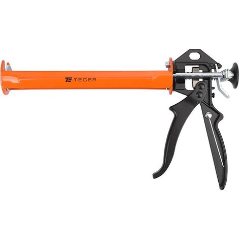 Estrusore per silicone Teger da 245 mm senza blocco di flusso di massa, rinforzato (1/3)