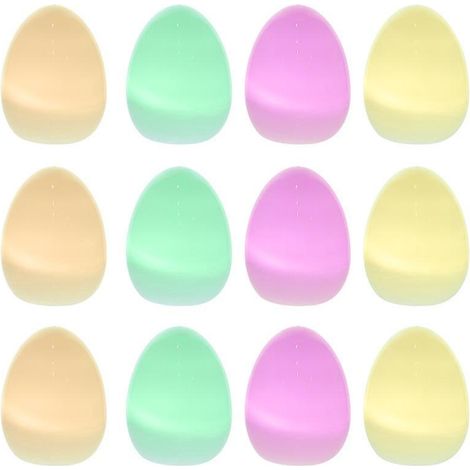 Lot de 12 œufs lumineux pour décorations d'Halloween