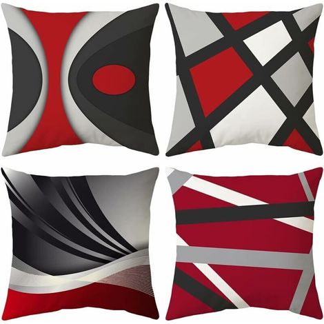 [JAMAIS UTILISÉ]Taie d'oreiller 45x 45cm, Housse de Coussin Canapé Moderne Magnifiques Housses Coussins de Voiture Canapé Maison Décor Protecteurs (Art Moderne, Velours)