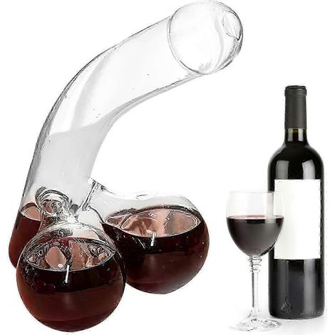 Set carafe whisky/vins rouges - Forme unique - Convient multiples occasions - 400 ml (1/5)