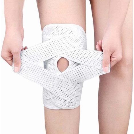 Genouillère Genouillère avec stabilisateurs latéraux. genouillère réglable pour douleurs ménagères au genou. ligaments ACL MCL. arthrite. rétablissement. soutien pour homme et femme (L)-RAPANDA (1/4)