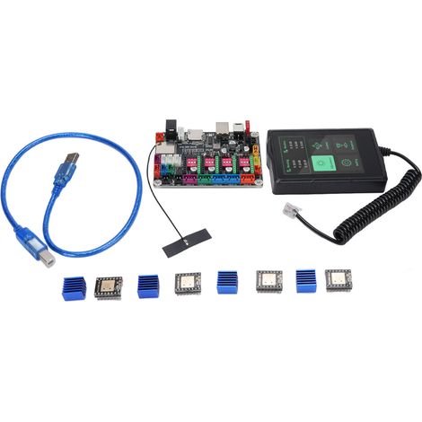 Carte de commande CNC 4 Axes GRBL 32 bits, Machine à graver, Kit de mise à niveau de la carte mère, écran tactile 3.5 pouces, pilote de moteur pas à pas (1/5)