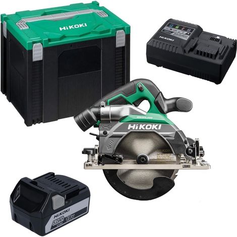 HiKOKI C1806DB Brushless 165mm Circular Saw 18V Cordless Saw X1 5AH Battery Case (1/5)