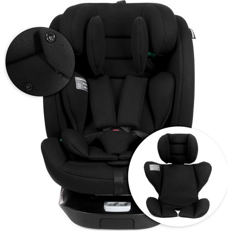 Kindersitz 0–36 kg, 40–150 cm, bis 12 Jahre – i-Size – um 360° drehbar – Einbau in Fahrtrichtung/entgegen der Fahrtrichtung – ECE R129 – Schwarz (1/5)