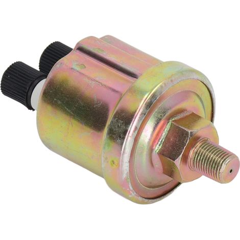 Öldrucksensor aus Aluminiumlegierung, stabiler Generator-Öldrucksensor für VDO 1/8 NPT 0–10 bar, glänzende Oberfläche, Doppelkopf (1/5)