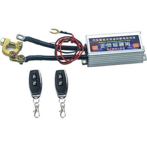 Coupe Batterie à Distance 12V 500A - JOYFAN - Anti Vol - Empêche La Décharge de La Batterie - 2 télécommandes (1/4)