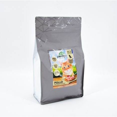 CROCCHETTE PERAGA PER GATTO ADULTO STERILIZZATO 1,5KG POLLO/TONNO/SALMONE CROCCHETTE GATTI