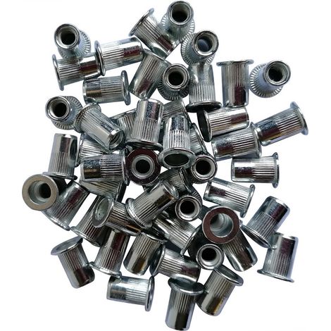 Sachet de 50 inserts filetes acier galvanise de m10 (1/2)