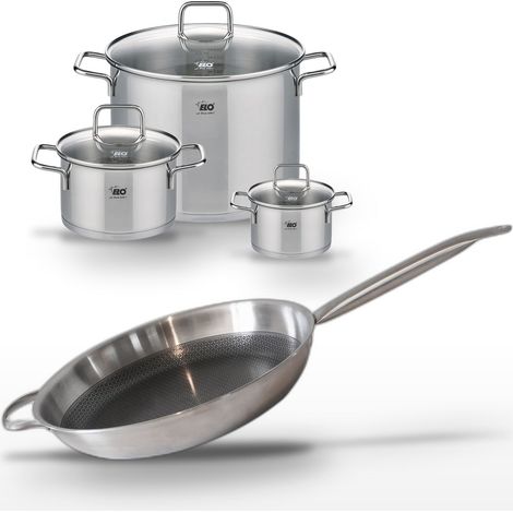 Lot de 3 Faitouts Elo Relief Solution et Poêle 32 cm (1/5)
