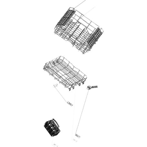 Ersatzteil - SOS Accessoire Panier inférieur pour Lave-vaisselle SABA 445A04 -  - SABA, FAR
