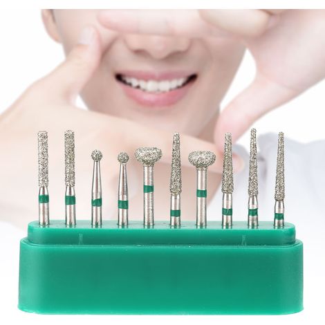 10-teiliges Diamantbohrer-Set aus Edelstahl (1,6 mm, runder Griff) (1/5)