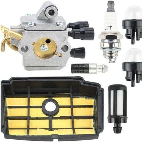 Kit carburateur 1137-120-0621 for tronçonneuse MS194 MS194T MS194TC MS194TCE avec Filtre à air et Bougie d'allumage de Remplacement 11371201604 (1/4)