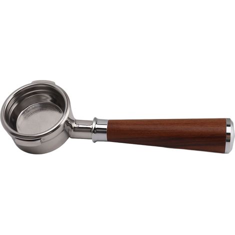 58-mm-Schaumfreier Siebträger, universell für Kaffeemaschinen, doppelseitiger Siebträger, Edelstahl, Typ A, roter Säurezweig (1/5)