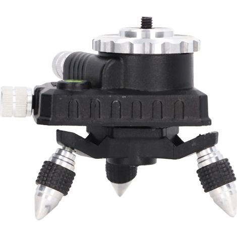 Base de réglage de niveau rotative à 360° avec adaptateur de réglage fin pour connecteur de trépied de nivellement laser (1/5)