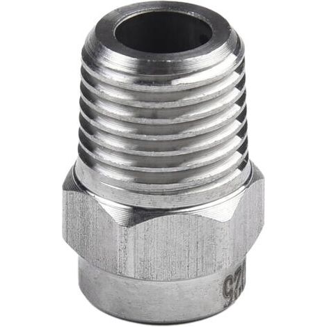 Pair Buse de rechange pour nettoyeur haute pression conçue pour balai à eau et nettoyeur de châssis avec construction en acier inoxydable et indice de 4000 PSI (25°) (1/4)