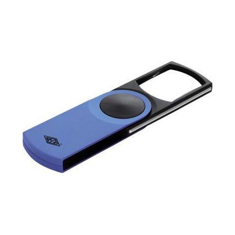 Lupe ® SWING-IT 3-fach 5 x 1,3 x 11,2 cm (B x H x T) CR2016 blau (1/3)