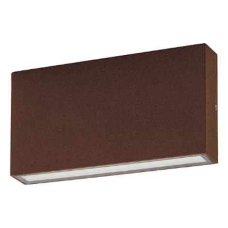 Applique classico gea led ges2212 led ip65 alluminio marrone biemissione