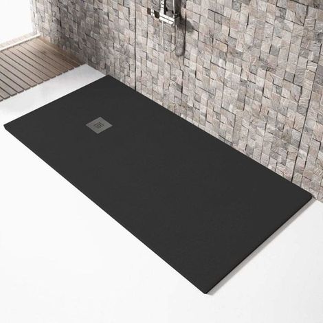 Plato de ducha resina MADISON negro  80x100cm