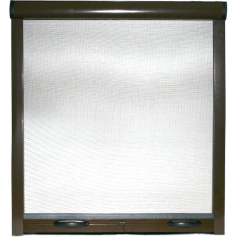 Zanzariera a rullo avvolgibile riducibile con frizione finestra kit zanzariere 100 X 250 Cm Marrone