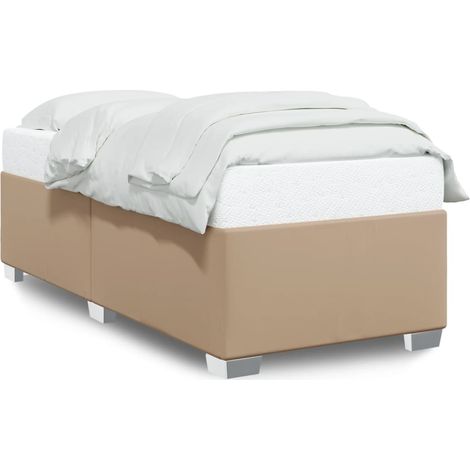 Maison Exclusive - Bettgestell Cappuccino-Braun 80x200 cm Kunstle (1/5)