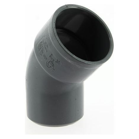 Coude PVC mâle-femelle 45° Ø50