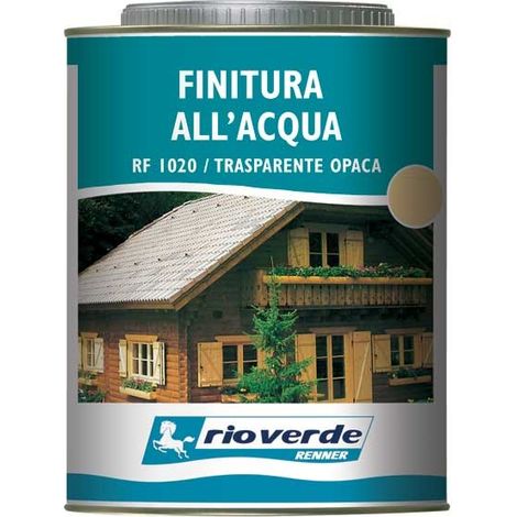 Finition bois à base d'eau 750 ml. RF1020 INcolore, transparent, mat, vert Rio, Renner (1/4)