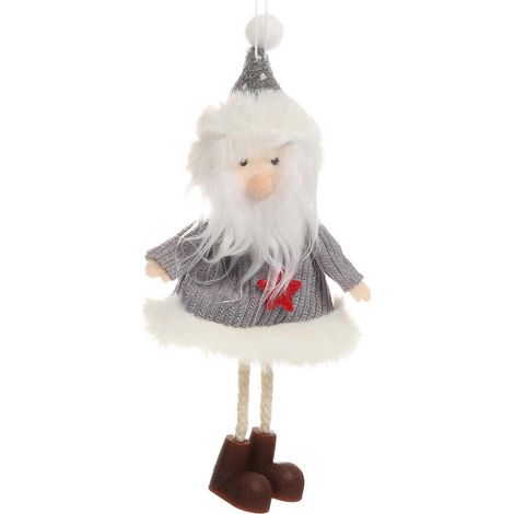 Stück Weihnachtsbaum-Anhänger, bezaubernde Puppe zum Aufhängen, kreative Weihnachtsfeier-Dekoration-18x8cm (1/2)