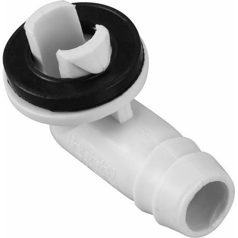 Raccordo per tubo di scarico della condensa per condizionatori, raccordo angolare con guarnizione in gomma per condizionatori split e a finestra da 3/5" (15 mm) (1/5)