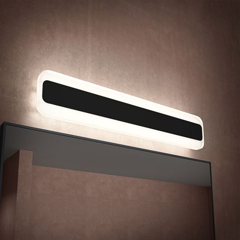 doporro Lámpara de Baño LED para Espejo 40cm  Luz Baño Espejo 3000K-6000K  Lámpara de Maquillaje Regulable 3 Colores Cromada 14W LumaRay (1/5)