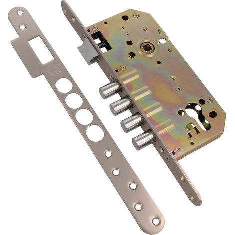 AMIG Serrure encastrée 101 50/85 Acier Chromé mat (1/5)